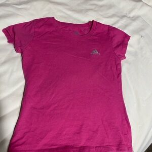 Adidas Bright Pink Crew Neck Tee